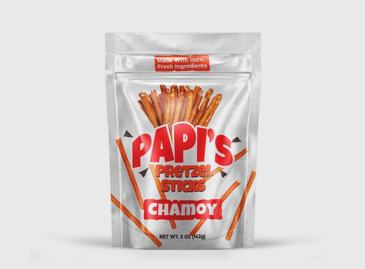Papi's Pretzels: Chamoy Flavored Pretzels - Individual Bag