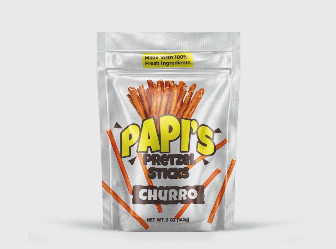 Papi's Pretzels: Churro Flavored Pretzels - Individual Bag