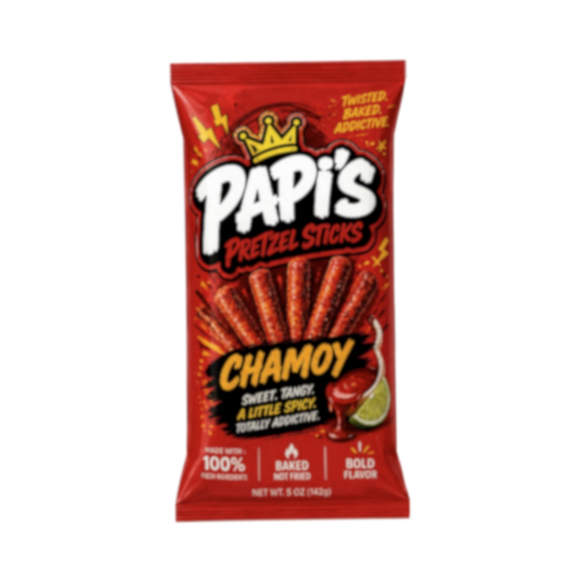 Papi's Pretzels: Chamoy Flavored Pretzels - Single Pack