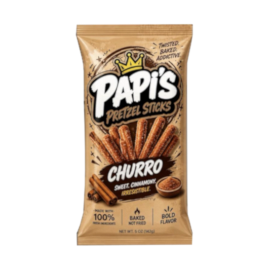 Papi's Pretzels: Churro Flavored Pretzels - Single Pack