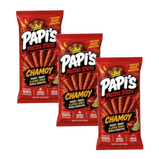 Papi's Pretzels: Chamoy Flavored Pretzels - Three Pack